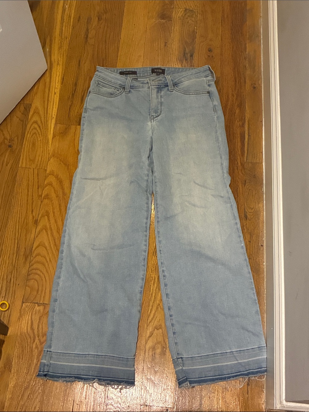 NYDJ Light Wash Wide Leg Jeans